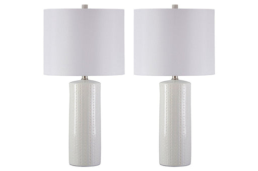 Steuben White Table Lamp (Set of 2) - L177904 - Gate Furniture