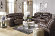 Stoneland Chocolate Power Reclining Living Room Set - Gate Furniture