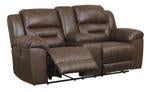 Stoneland Chocolate Power Reclining Loveseat with Console - 3990496 - Gate Furniture
