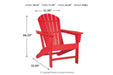 Sundown Treasure Red Adirondack Chair - P013-898 - Gate Furniture