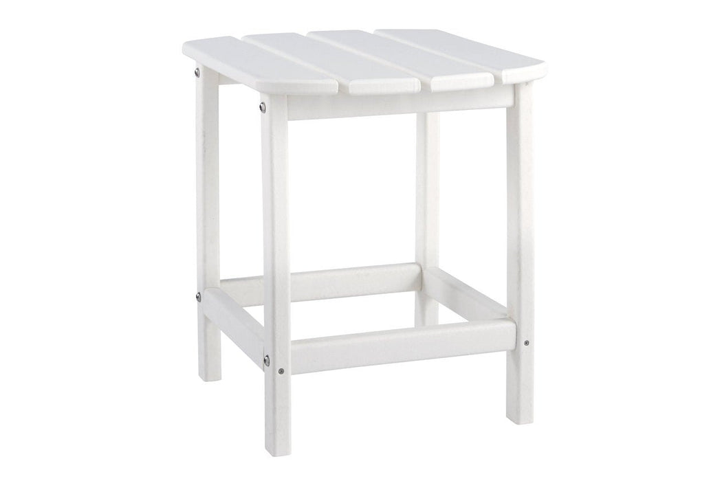 Sundown Treasure White End Table - P011-703 - Gate Furniture