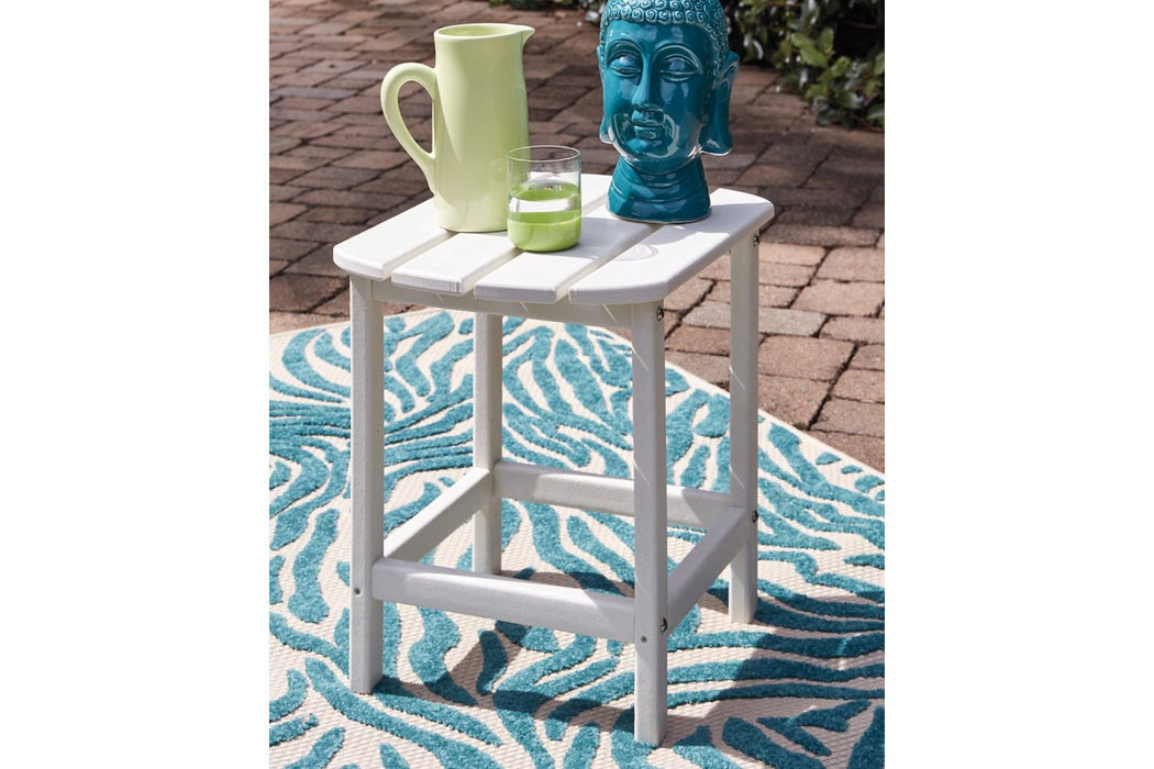 Sundown Treasure White End Table - P011-703 - Gate Furniture