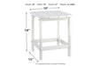 Sundown Treasure White End Table - P011-703 - Gate Furniture