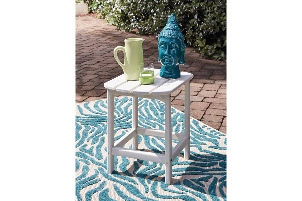 Sundown Treasure White End Table - P011-703 - Gate Furniture