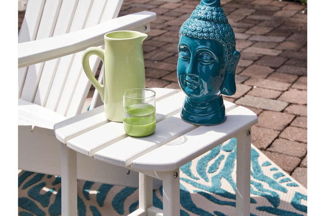 Sundown Treasure White End Table - P011-703 - Gate Furniture