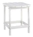 Sundown Treasure White End Table - P011-703 - Gate Furniture