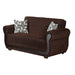 Sunrise 67 in. Convertible Sleeper Loveseat in Brown with Storage - LS-SUNRISE - In Stock Furniture