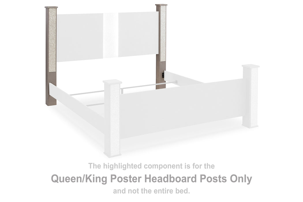 Surancha Queen/King Poster Headboard Posts - B1145-62