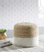 Sweed Valley Natural/White Pouf - A1000420 - Gate Furniture