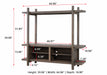 Tacoma Brown 65" Entertainment Center - B8280-8 - Gate Furniture