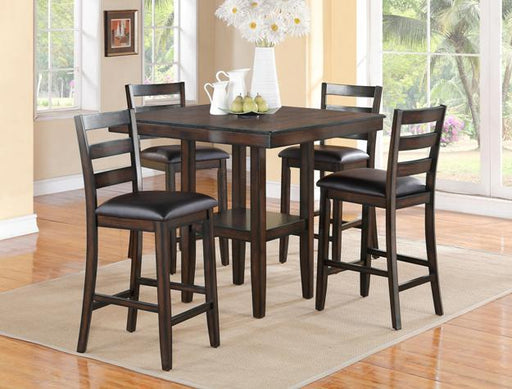 Tahoe Brown 5-Piece Counter Height Dining Set - 2630SET - Gate Furniture