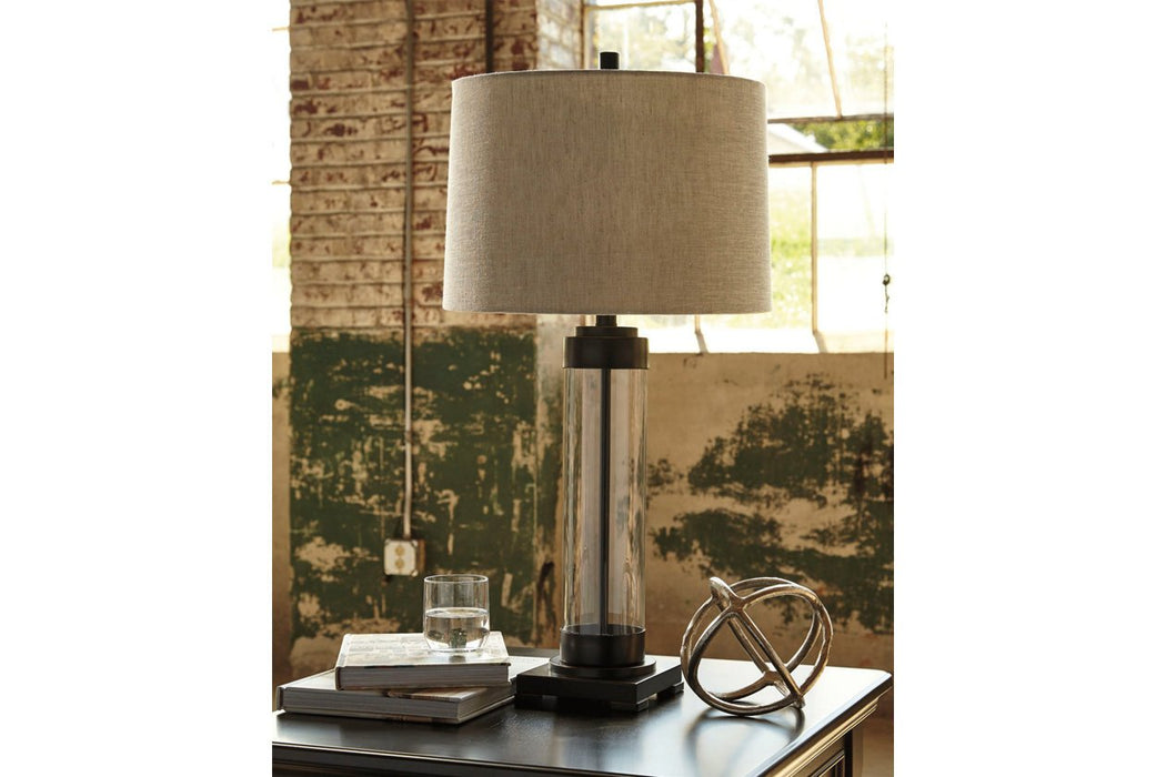 Talar Clear/Bronze Finish Table Lamp - L430164 - Gate Furniture