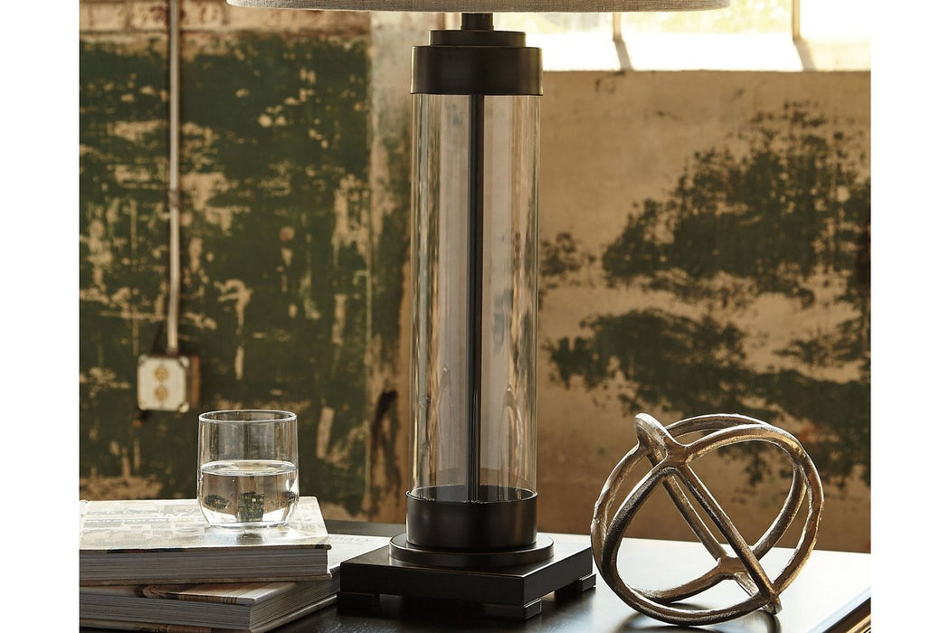 Talar Clear/Bronze Finish Table Lamp - L430164 - Gate Furniture