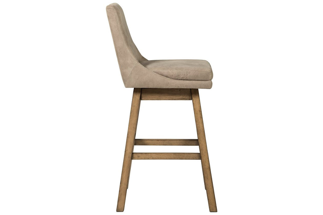 Tallenger Beige Bar Height Bar Stool (Set of 2) - D380-530 - Gate Furniture