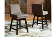 Tallenger Light Gray Counter Height Bar Stool (Set of 2) - D380-424 - Gate Furniture