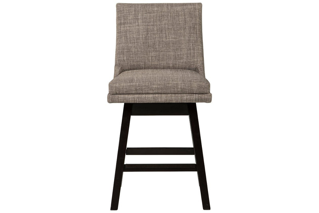 Tallenger Light Gray Counter Height Bar Stool (Set of 2) - D380-424 - Gate Furniture