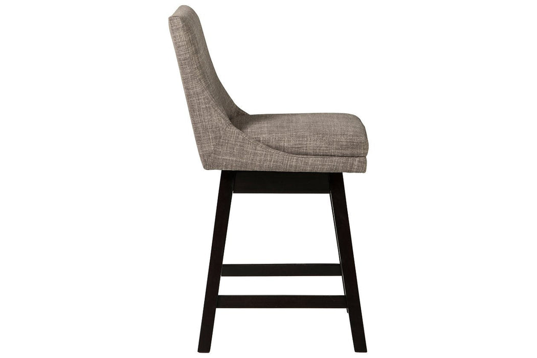 Tallenger Light Gray Counter Height Bar Stool (Set of 2) - D380-424 - Gate Furniture