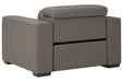 Texline Gray Power Recliner - U5960313 - Gate Furniture
