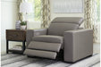 Texline Gray Power Recliner - U5960313 - Gate Furniture
