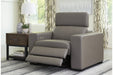 Texline Gray Power Recliner - U5960313 - Gate Furniture