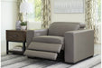 Texline Gray Power Recliner - U5960313 - Gate Furniture