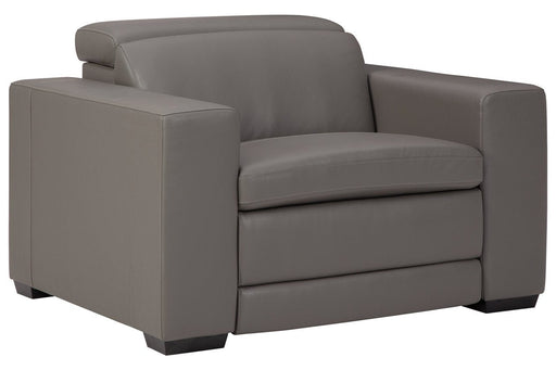 Texline Gray Power Recliner - U5960313 - Gate Furniture