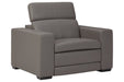 Texline Gray Power Recliner - U5960313 - Gate Furniture