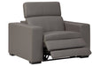 Texline Gray Power Recliner - U5960313 - Gate Furniture