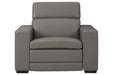 Texline Gray Power Recliner - U5960313 - Gate Furniture
