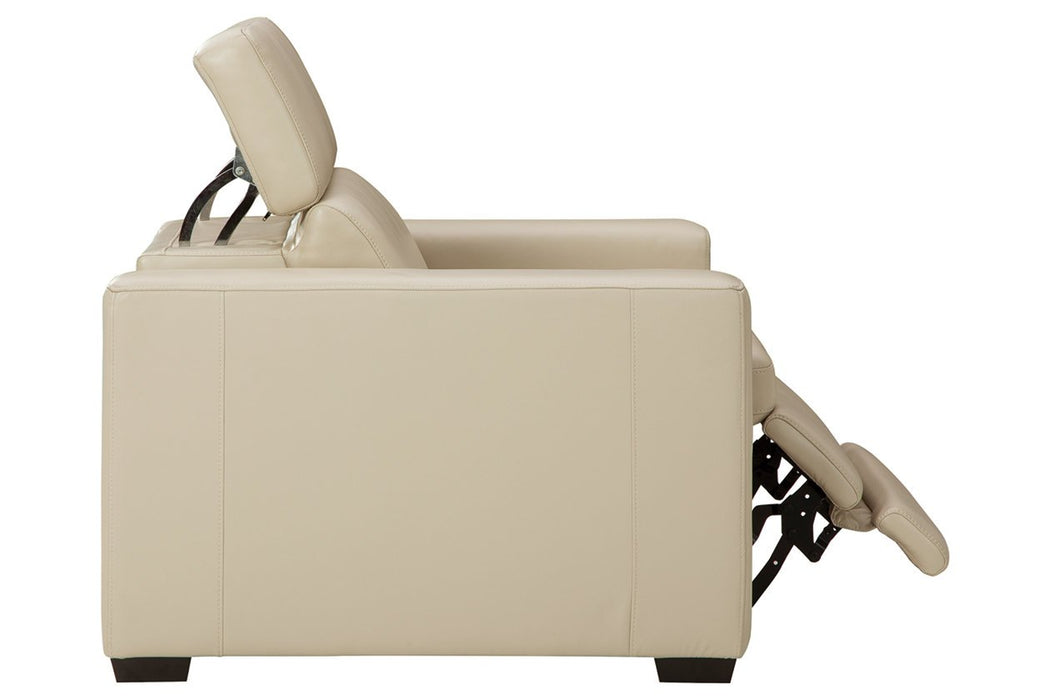Texline Sand Power Recliner - U5960413 - Gate Furniture