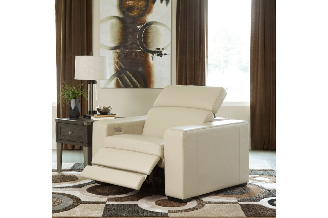 Texline Sand Power Recliner - U5960413 - Gate Furniture