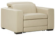 Texline Sand Power Recliner - U5960413 - Gate Furniture