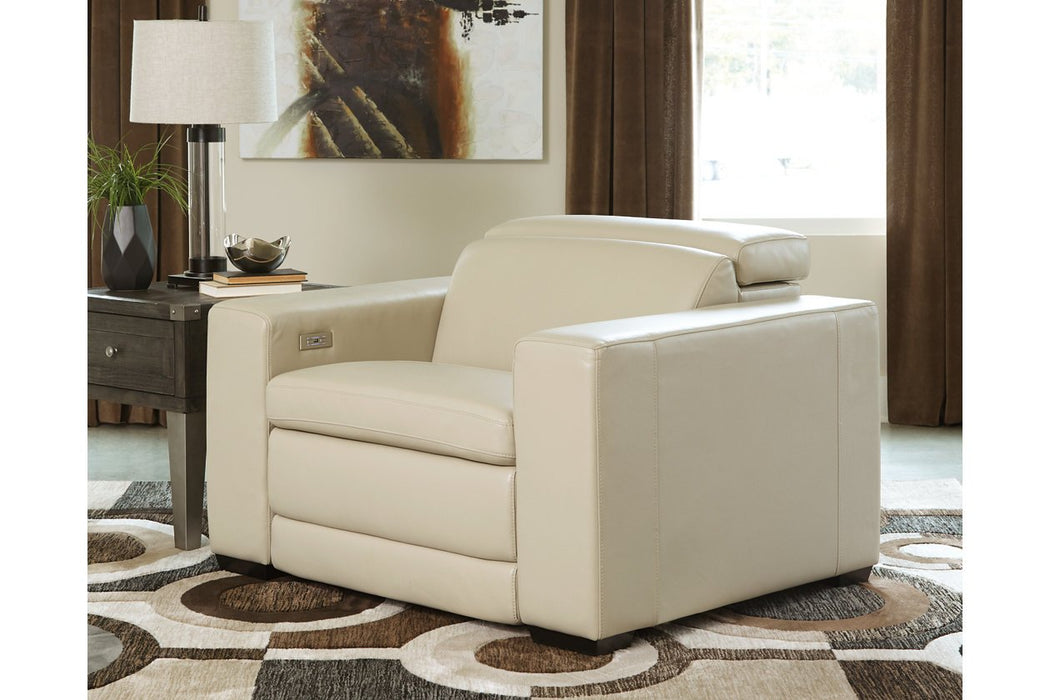Texline Sand Power Recliner - U5960413 - Gate Furniture