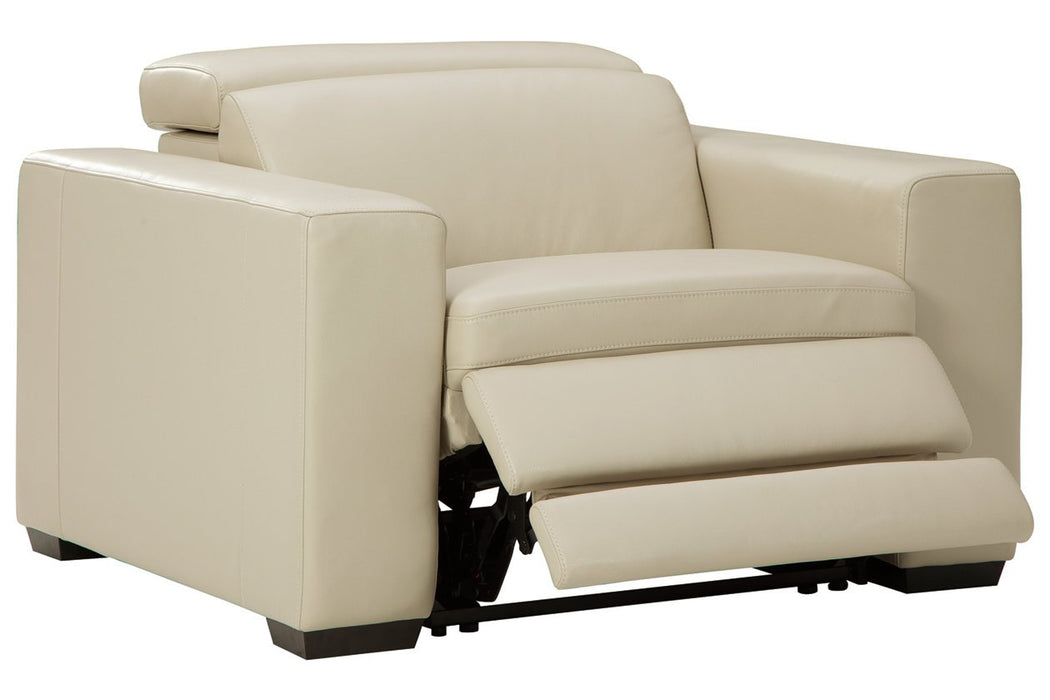 Texline Sand Power Recliner - U5960413 - Gate Furniture