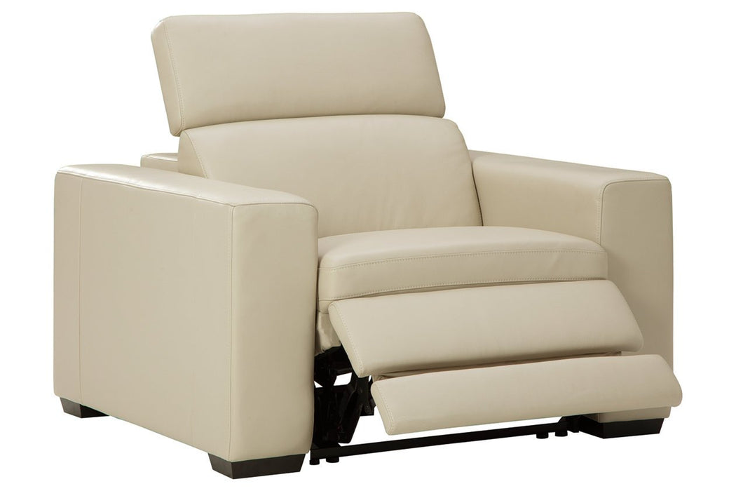 Texline Sand Power Recliner - U5960413 - Gate Furniture