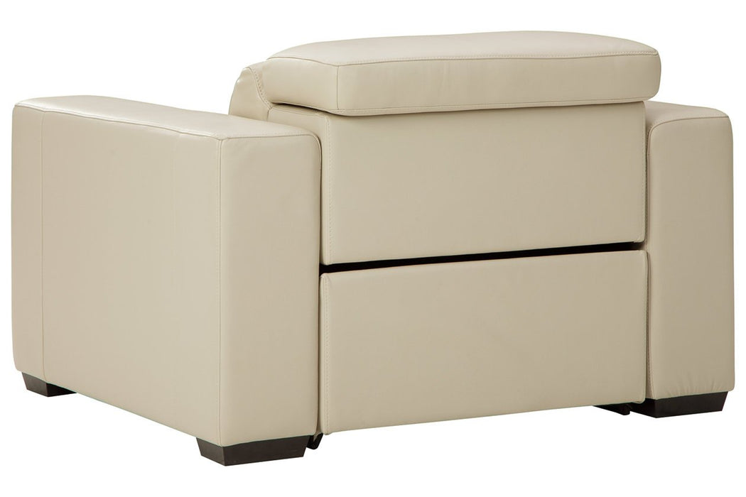 Texline Sand Power Recliner - U5960413 - Gate Furniture