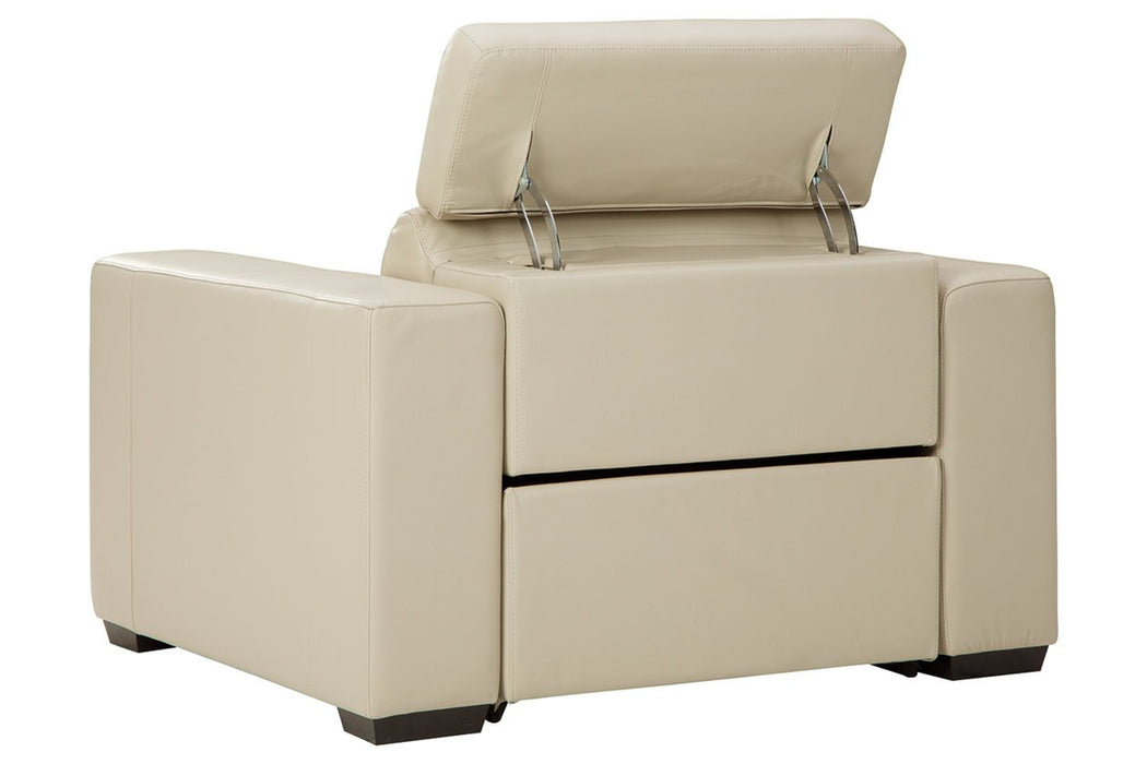 Texline Sand Power Recliner - U5960413 - Gate Furniture
