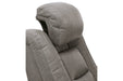 The Man-Den Gray Power Recliner - U8530513 - Gate Furniture