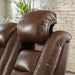 The Man-Den Mahogany Power Reclining Living Room Set - Gate Furniture