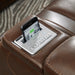 The Man-Den Mahogany Power Reclining Living Room Set - Gate Furniture