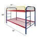 Thomas Twin/Twin Bunk Bed - 02188RNB - In Stock Furniture