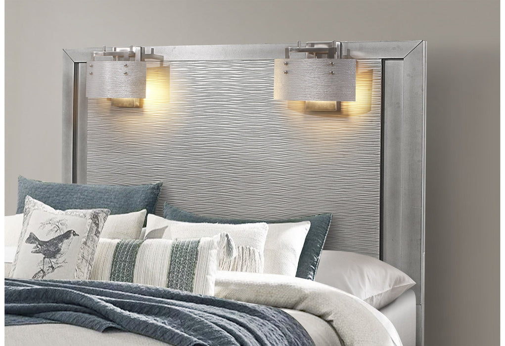 Tiffany Silver Queen Bed Group - TIFFANY-SILVER-QBG - Gate Furniture