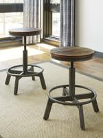 Torjin Brown/Gray Counter Height Stool (Set of 2) - D440-024 - Gate Furniture