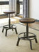Torjin Brown/Gray Counter Height Stool (Set of 2) - D440-024 - Gate Furniture