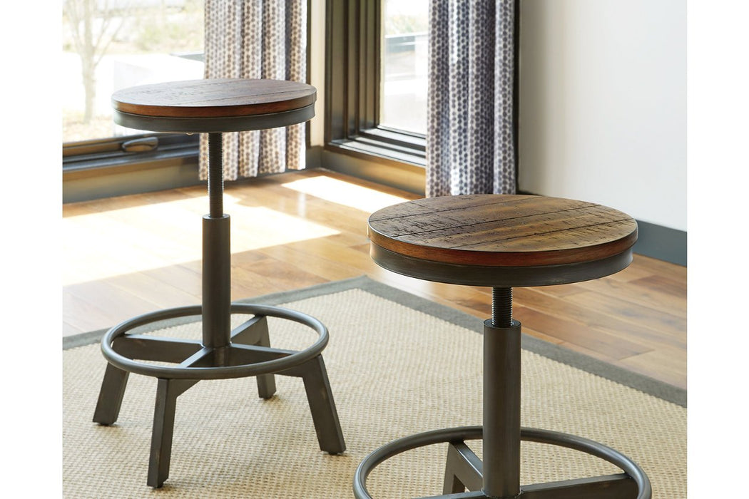Torjin Brown/Gray Counter Height Stool (Set of 2) - D440-024 - Gate Furniture