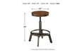 Torjin Brown/Gray Counter Height Stool (Set of 2) - D440-024 - Gate Furniture