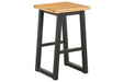 Town Wood Brown/Black Outdoor Dining Table Set (Set of 3) - P220-115 - Gate Furniture