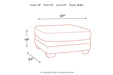 Tracling Slate Oversized Ottoman - 7260008 - Gate Furniture