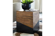 Trailbend Brown/Gunmetal Accent Table - A4000311 - Gate Furniture
