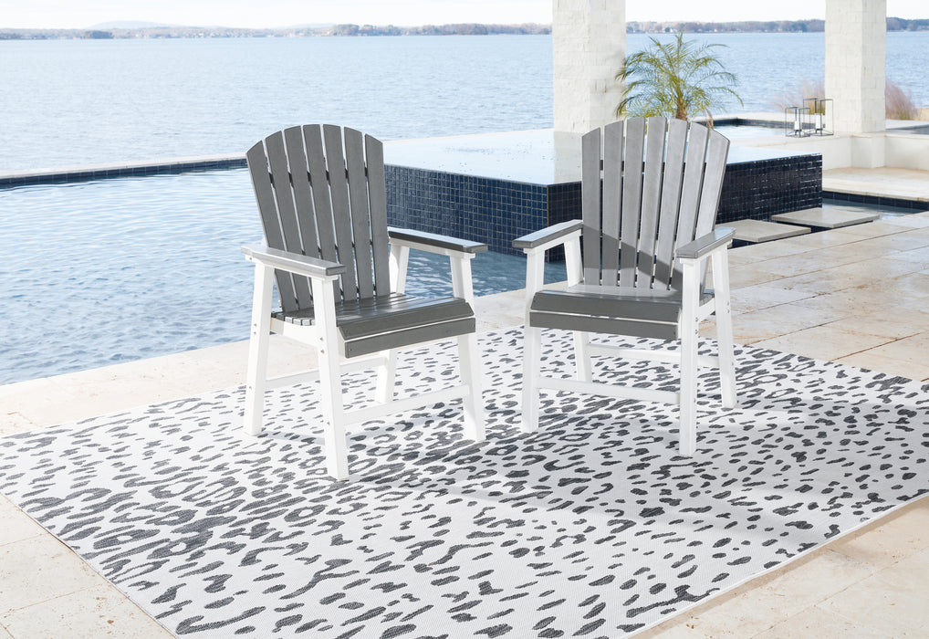 Transville Outdoor Dining Arm Chair (Set of 2) - P210-601A - In Stock Furniture